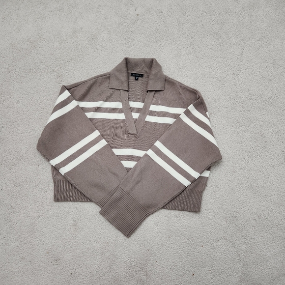 Dynamite cropped style collared sweater - Picture 1 of 2